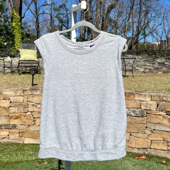 Scoop-neck, Sleeveless Top with Cuffed Hem and Back Zipper - Picture 1 of 15